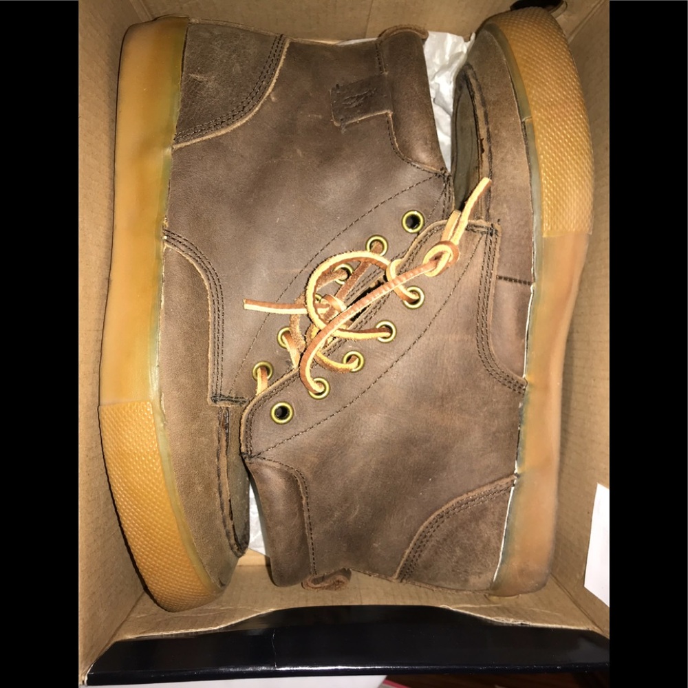Ralph Lauren POLO DISTRESSED LEATHER BOOTS